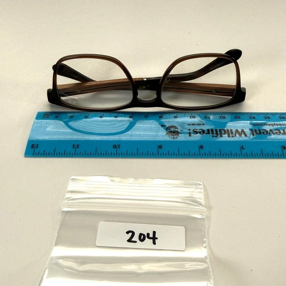 A&A OPTICAL‎ Cremieux Eyeglasses Frame Only 51-18-140 Wood/Plastic Brown